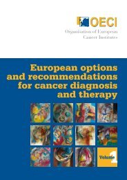 European options and recommendations for cancer ... - OECI