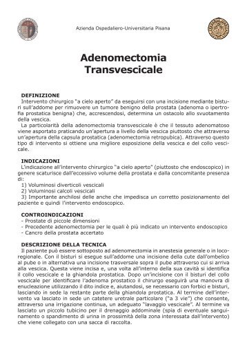 Adenomectomia Transvescicale