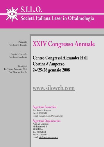 Programma e Abstracts Congresso - SILO