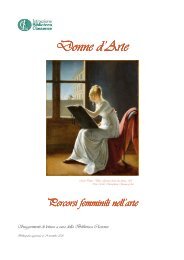 Donne d'arte (pdf - 293,4 KB) - Istituzione Biblioteca Classense
