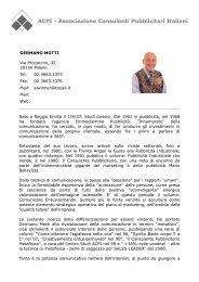 GERMANO MOTTI Via Procaccini, 32 20154 Milano Tel ... - Acpi