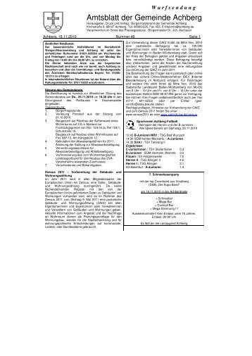 Amtsblatt der Gemeinde Achberg