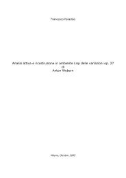 Analisi attiva e ricostruzione in ambiente Lisp delle variazioni op. 27 ...