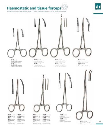 Haemostatic and tissue forceps - Janouch Dental