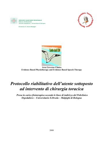 Protocollo riabilitativo dell'utente sottoposto ad intervento di ...