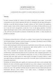 GIUSEPPE MAZZOCCATO Facoltà di Teologia del ... - End Life