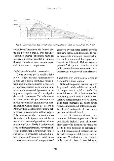 Le perizie tecniche per la stabilità della tholos - AISI