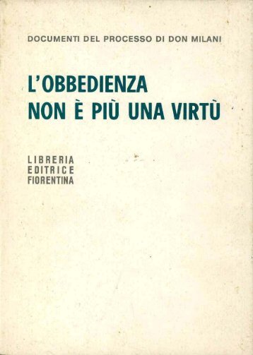 Documenti del processo di Don Milani - Associazione culturale ...