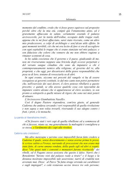 Nel mio principio è la mia fine - Il Dialogo