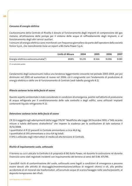 Download Dichiarazione Ambientale PDF - BG Group