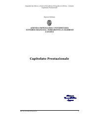 Capitolato Prestazionale - Azienda Ospedaliero - Universitaria ...