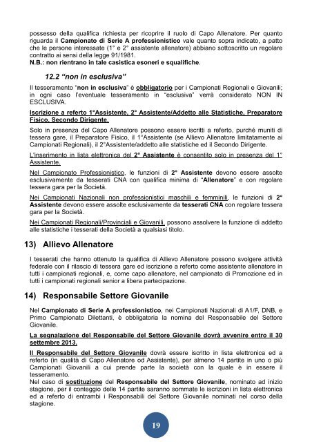 DOA TESS ultima modifica del 14 maggio - Federazione Italiana ...