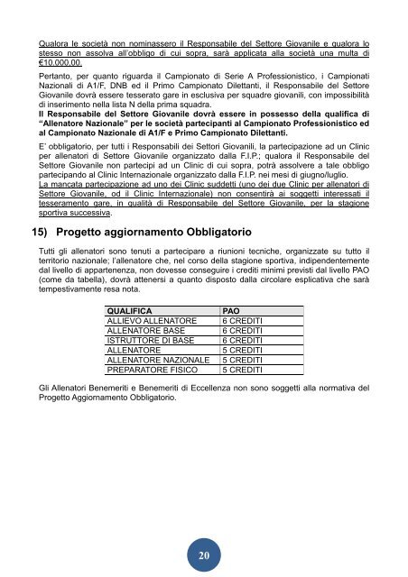 DOA TESS ultima modifica del 14 maggio - Federazione Italiana ...