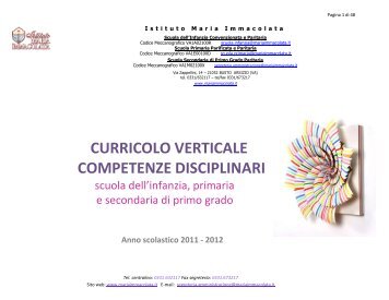 CURRICOLO VERTICALE COMPETENZE DISCIPLINARI