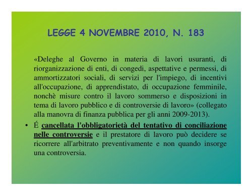 Le novità introdotte dalla Riforma Brunetta: gli aspetti disciplinari La ...