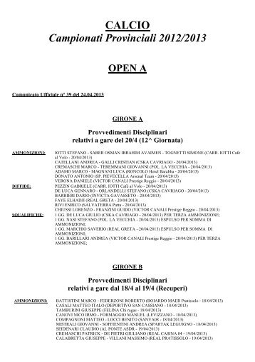 Provvedimenti disciplinari del 24.04.2013.pdf - CSI Reggio Emilia