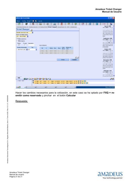 AMADEUS TICKET CHANGER (ATC)