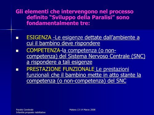 Valutazione del disturbo motorio della Paralisi Cerebrale Infantile