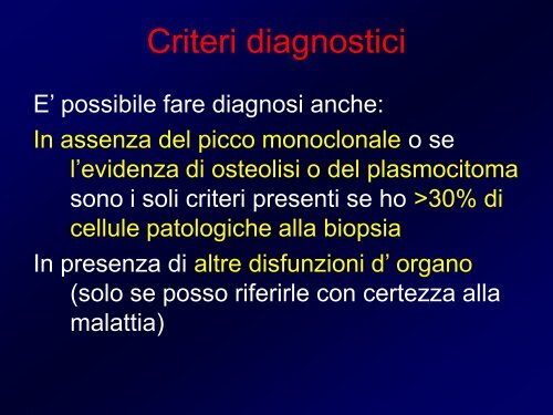 Gammopatie Monoclonali - Facolta' di Medicina e Chirurgia - Chieti