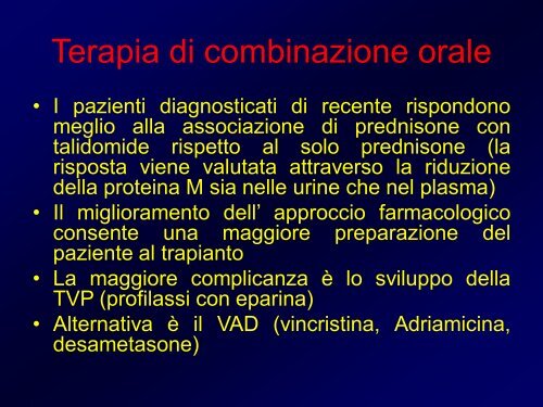 Gammopatie Monoclonali - Facolta' di Medicina e Chirurgia - Chieti