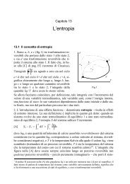 L'entropia S2 - S1 = ∫ ∫= - Giovanni Tonzig