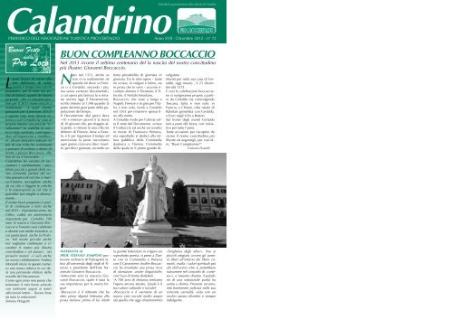 Dicembre 2012 - Proloco Certaldo