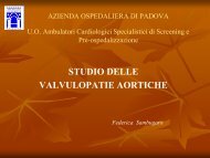 Studio delle valvulopatie aortiche - AIM Group