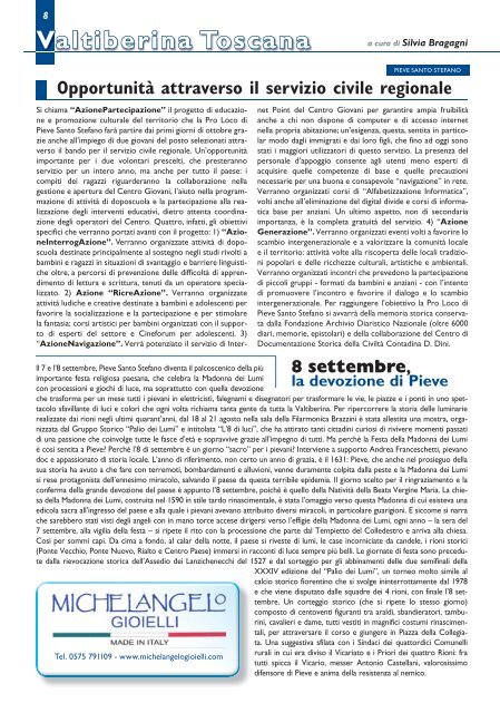 Numero 7 - Settembre 2011 - Scarica l'edizione in ... - Saturno Notizie