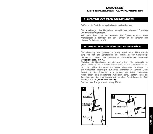 NOTICE D'INSTRUCTIONS MOUNTING ... - Look Cycle