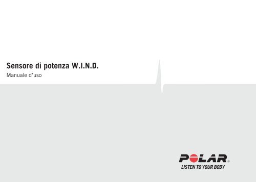 Sensore di potenza W.I.N.D. Manuale d'uso - Polar