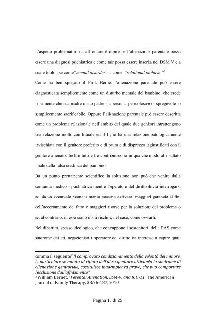 Pagina 1 di 25 Alienazione Parentale: sindrome, disturbo ... - Aiaf