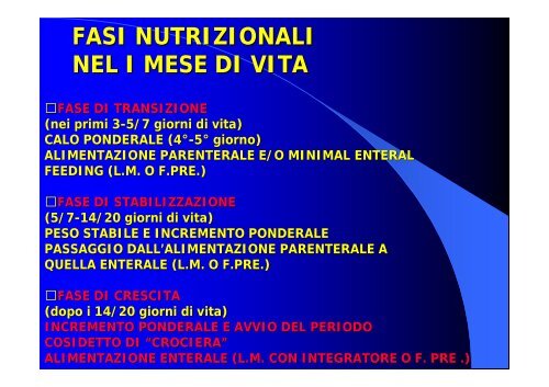 la gestione della nutrizione del neonato pretermine ... - fimp piemonte