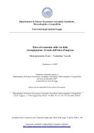 Etica ed economia sulla via della ricongiunzione - Dseagmeg.unifg ...