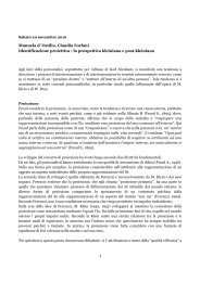 Ostilio, Claudia Forlani Identificazione proiettiva - officinaMentis