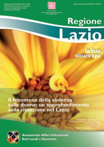 Ricerca sul fenomeno della violenza sulle donne ... - Regione Lazio