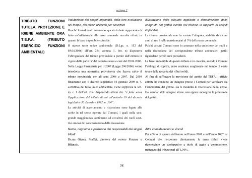 Relazione previsionale e programmatica - Provincia di Vercelli