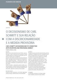 O DECISIONISMO DE CARL SCHMITT E SUA RELAÇÃO COM A ...