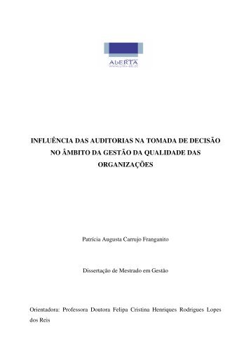 Dissertação Patrícia Franganito 12Out2010.pdf - Universidade Aberta