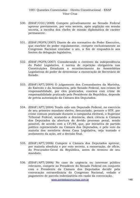 1001 - Questoes Comentadas - Direito Constitucional - ESAF.pdf