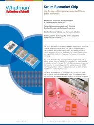 Serum Biomarker Chip Datasheet - Whatman