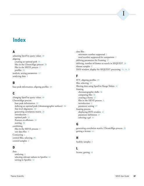 SIEVE User Guide