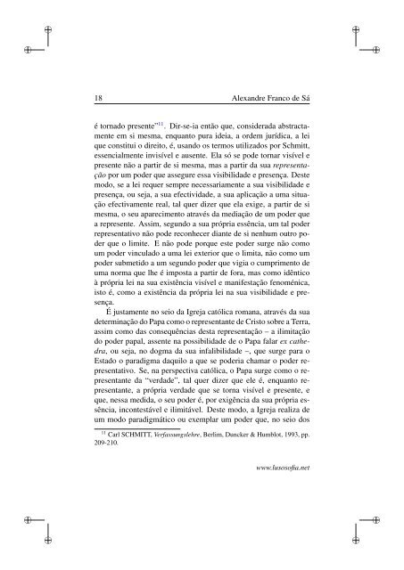 DO DECISIONISMO À TEOLOGIA POLÍTICA - LusoSofia