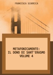 Francesca Scarrica Metafonicamente: il grande dono di Sant'Erasmo