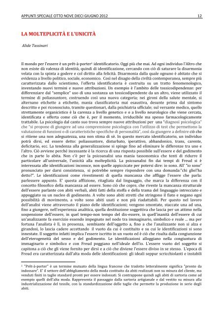 Scarica pdf - Scuola Lacaniana di psicoanalisi