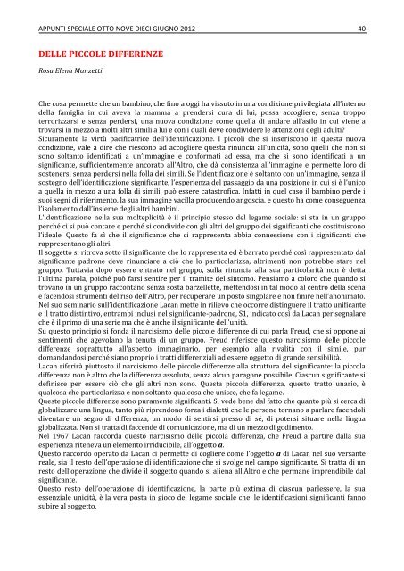 Scarica pdf - Scuola Lacaniana di psicoanalisi