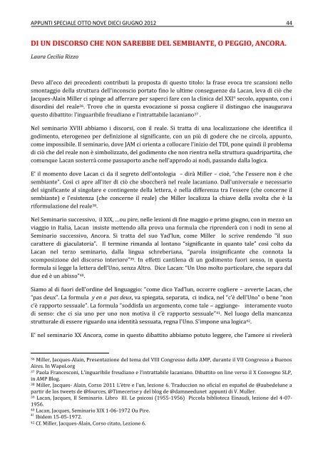 Scarica pdf - Scuola Lacaniana di psicoanalisi