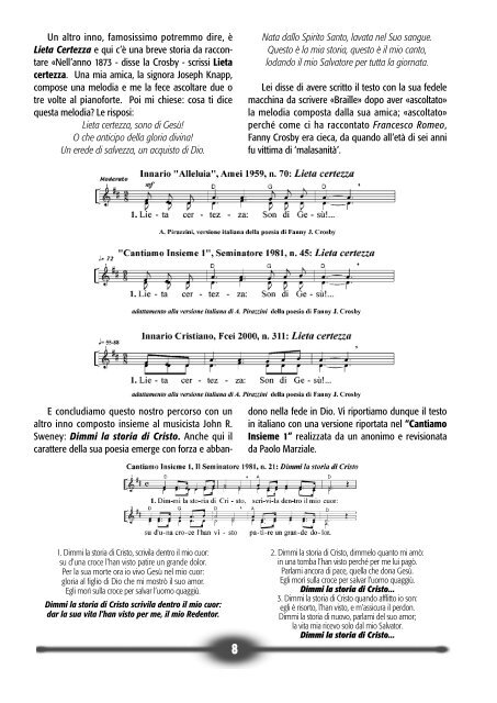 Musica nella Liturgia dicembre 2004 - Unione Cristiana Evangelica ...
