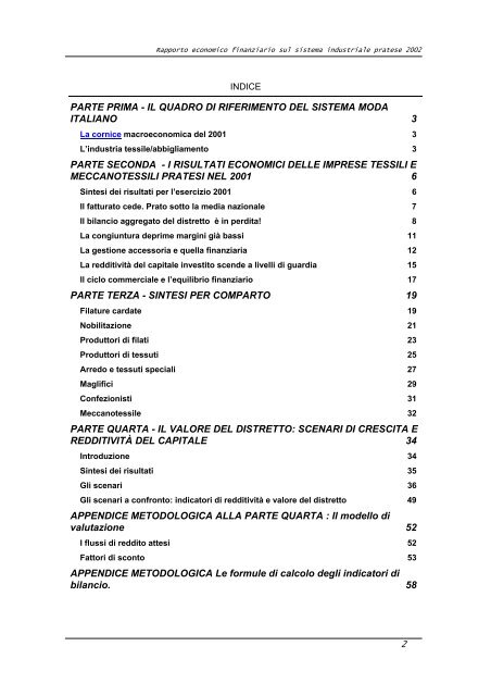 Rapporto economico finanziario sul sistema ... - Hermes Lab