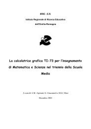 La calcolatrice grafica TI-73 - IRRE Emilia Romagna