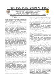 IL FOGLIO MASSONICO DI PALERMO - Loggia so ham n. 135